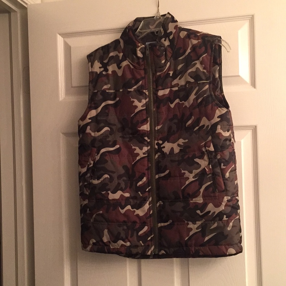 Weather it youth sleeveless camouflage vest